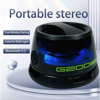 VIKEFON Speaker Portable Bluetooth 5.3 TWS Subwoofer Magnetic 300mAh - G200