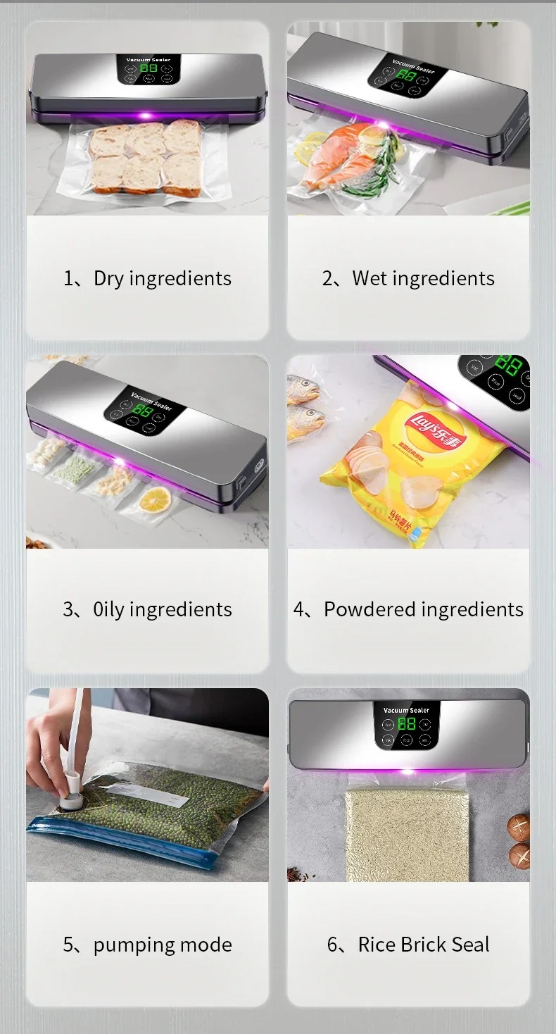 Gambar produk Almanice Alat Vacuum Sealer Packaging Machine Dry and Wet 65kPa 120W - A68M