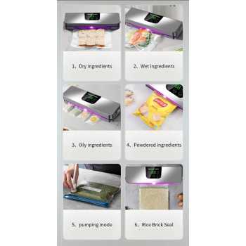 Gambar produk Almanice Alat Vacuum Sealer Packaging Machine Dry and Wet 65kPa 120W - A68M