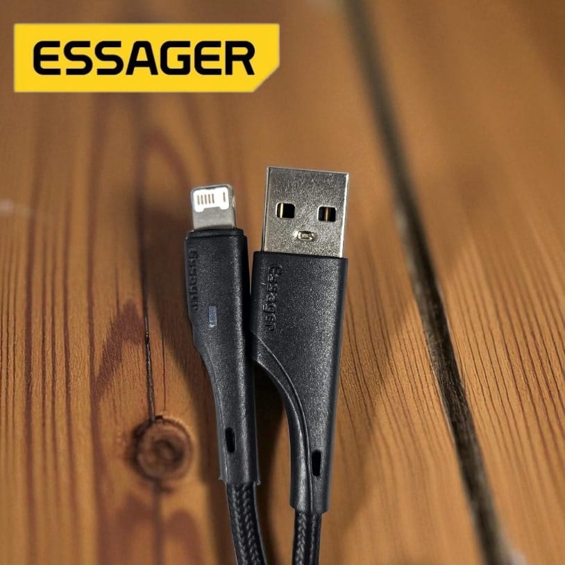 Gambar produk ESSAGER Kabel Data Lightning Multifungsi Fast Charging LED 2.4A 2M - ES-X13