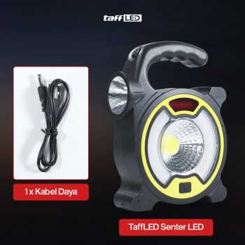 Gambar produk TaffLED Senter LED Lantera Camping COB Solar Panel Lights - TJ-329A