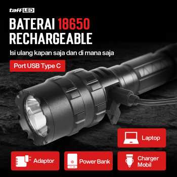 Gambar produk TaffLED Senter LED Torch Hunting Cree XM-L L2 6500 Lumens - 701