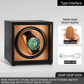 Gambar produk IGERN Watch Winder Pemutar Jam Tangan Otomatis 1 Slot Type C 13cm - 077WT