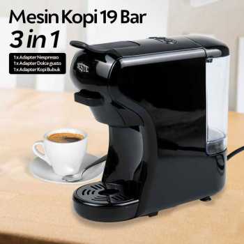 Trieste Mesin Kopi Espresso 3in1 Coffee Maker 19 Bar 1450W 600ml - ST-504