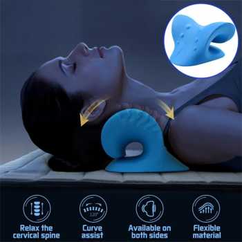 Gambar produk lpcbec Alat Relaksasi Leher Tulang Belakang Neck Pillow Relieve Pain - IPC22