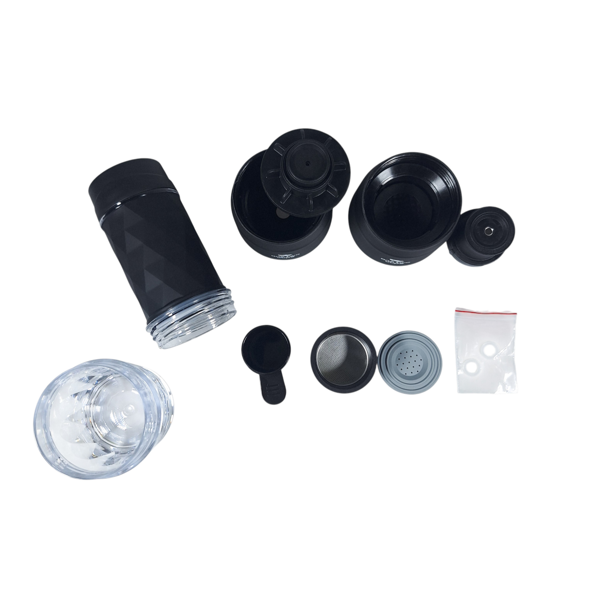 Gambar produk One Two Cups Hand Press Mini Espresso Coffee Maker 3in1 20 Bar 120ml - HS-8439