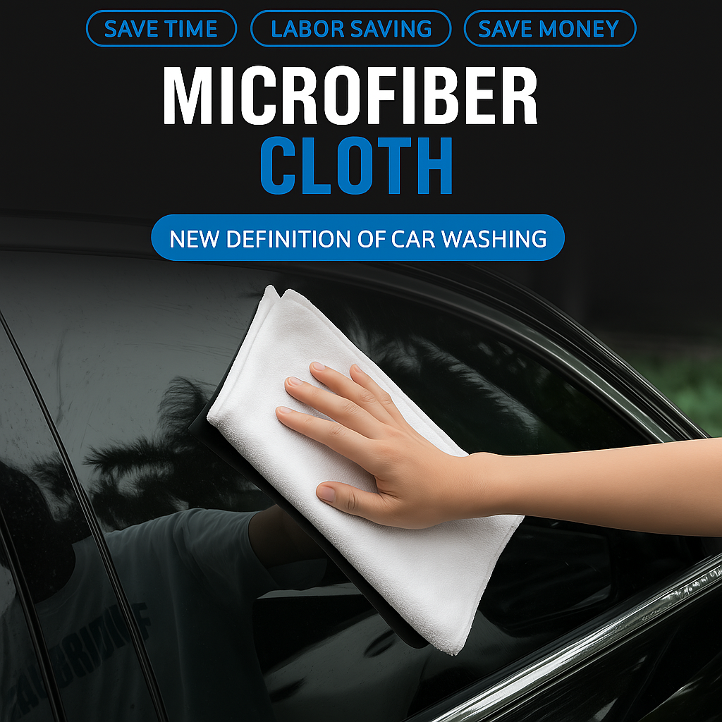 Gambar produk HAIFENG Kain Lap Microfiber Mobil Cleaning Towel Soft High Absorption 30x60cm - HF30