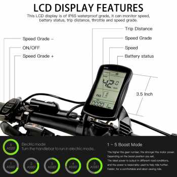 Gambar produk Lankeleisi Speedometer Sepeda LCD Screen T8 XC4000 XT750 XT600 - S700