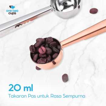 Gambar produk One Two Cups Sendok Takar Kopi Teh Measuring Spoon with Clip - G166