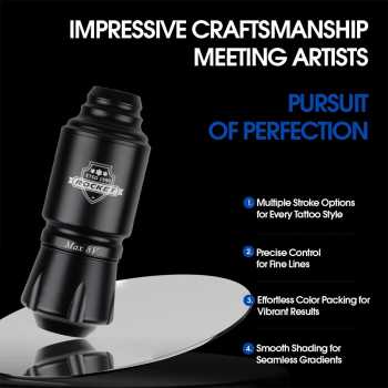JUN.M Mini Tattoo Pen Stroke 3.5mm RCA Aluminium Alloy 1200mAh - J120