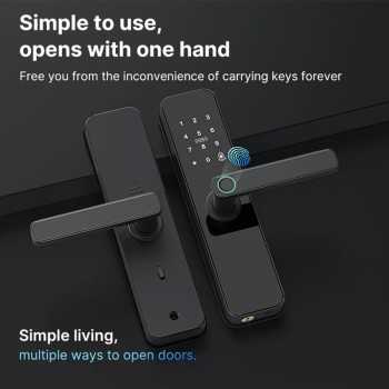 Gambar produk JCSMARTS Smart Door Lock Fingerprint Password Card Tuya App WiFi - K22