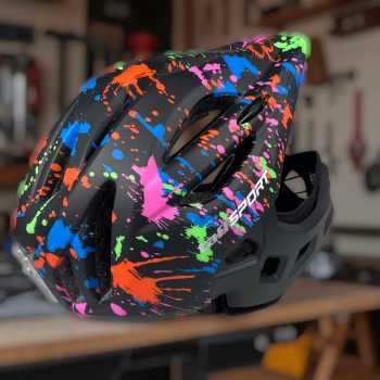Gambar produk TaffSPORT Helm Modular Sepeda Anak Full Face Bike Size S - CHF78