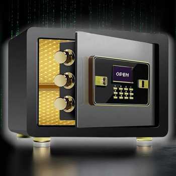 INTHHEEL Kotak Brankas Hotel Mini Home Safe Box Anti-Theft 35x30x30cm - B0D72