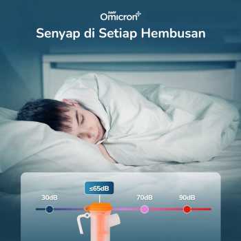 Gambar produk TaffOmicron Alat Terapi Pernapasan Compressor Nebulizer Inhaler - GS-302