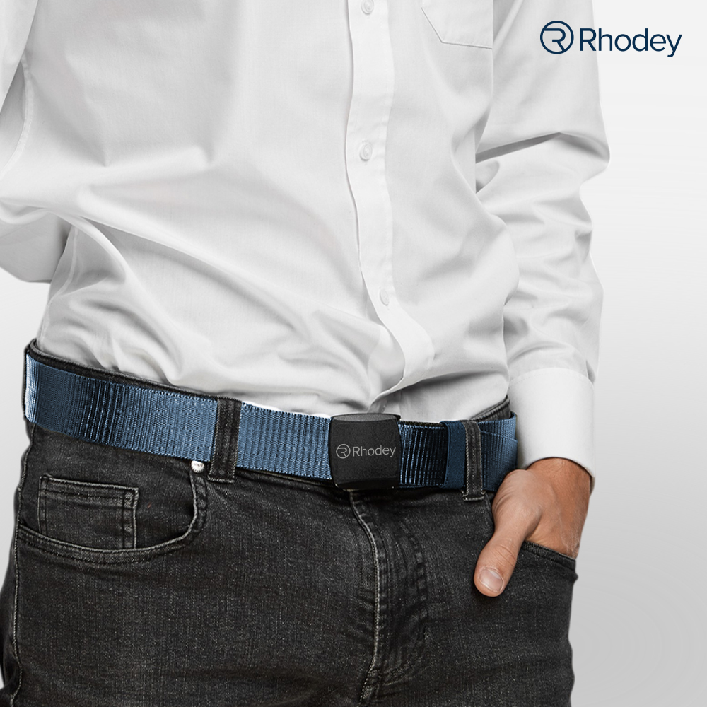 Gambar produk Rhodey Tali Ikat Pinggang Pria Anti X-Ray Plastik Automatic Buckle - 899