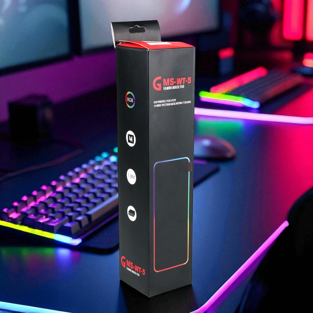 Gambar produk TaffGO Gaming Mouse Pad XL RGB LED 700x300x4mm - GMS-WT5