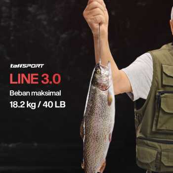 Gambar produk TaffSPORT Senar Tali Pancing Fishing PE Braided Thick Line 300M 3.0 - BLTP