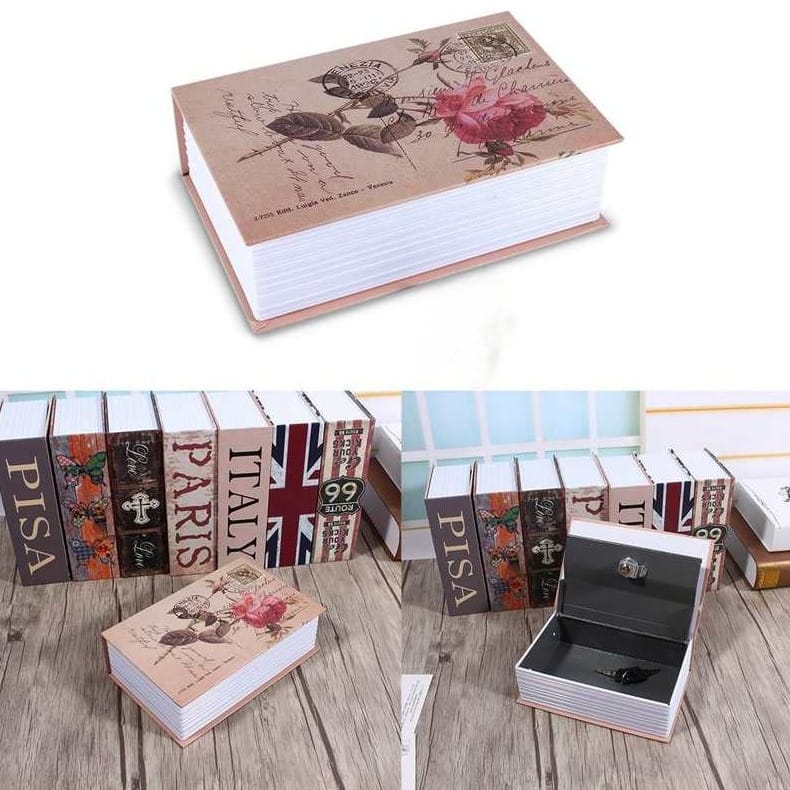 Gambar produk HOMESAFE Kotak Buku Novel Hidden Security Box Book Key Lock Size S - KBS-801