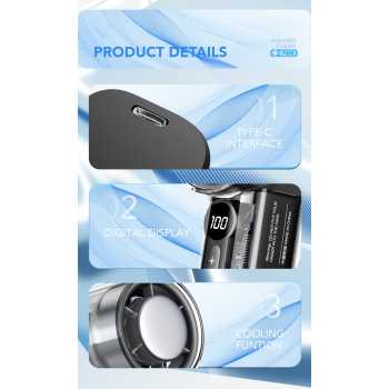 Gambar produk OSBORN Kipas Mini Portable Handheld Fan Ice Compress 3000mAh - O-65