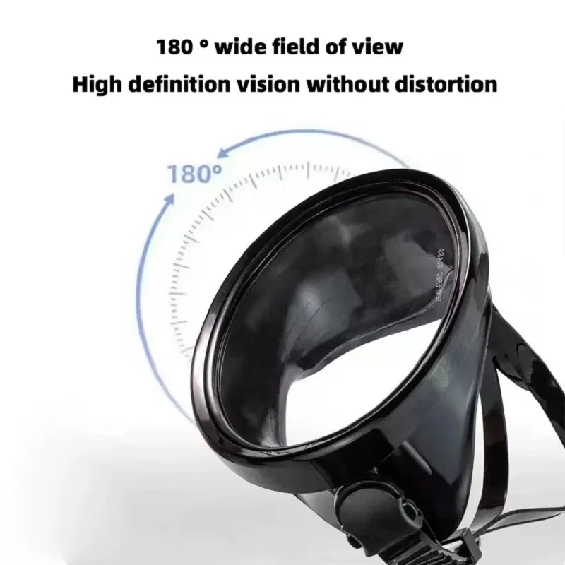 Gambar produk MOJOY Kacamata Selam Oval Diving Mask Scuba Freediving Tempered Glass - M17