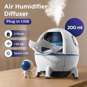 SONONIA Air Humidifier Mini Ultrasonic Diffuser Space Capsule 200ml - MJ046