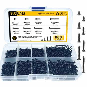 VKKM Sekrup M2 Self Tapping Screw Carbon Steel 4-20mm 800 PCS - V80