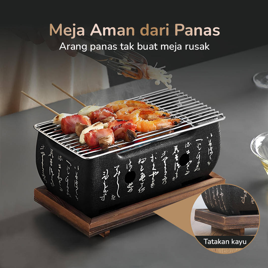 Gambar produk Aihogard Alat Panggang Arang Portable BBQ Japanese Grill Stove - H02