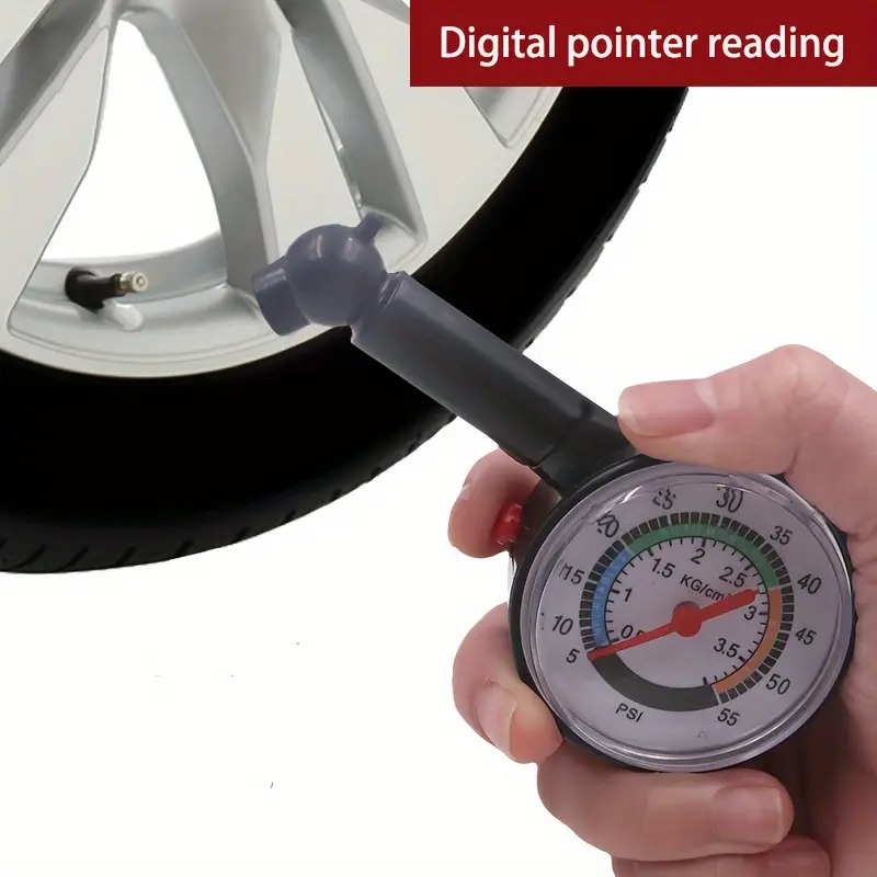 Gambar produk KAWISH Alat Ukur Tekanan Ban Mobil Motor Manometer Analog Tire Gauge - KWS130