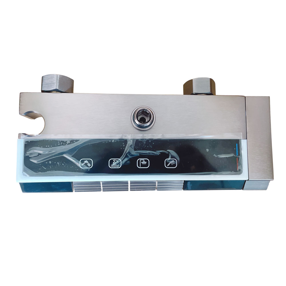 Gambar produk XIWU Set Shower Digital Panel LED Thermostat 4in1 Aluminium - XW1086