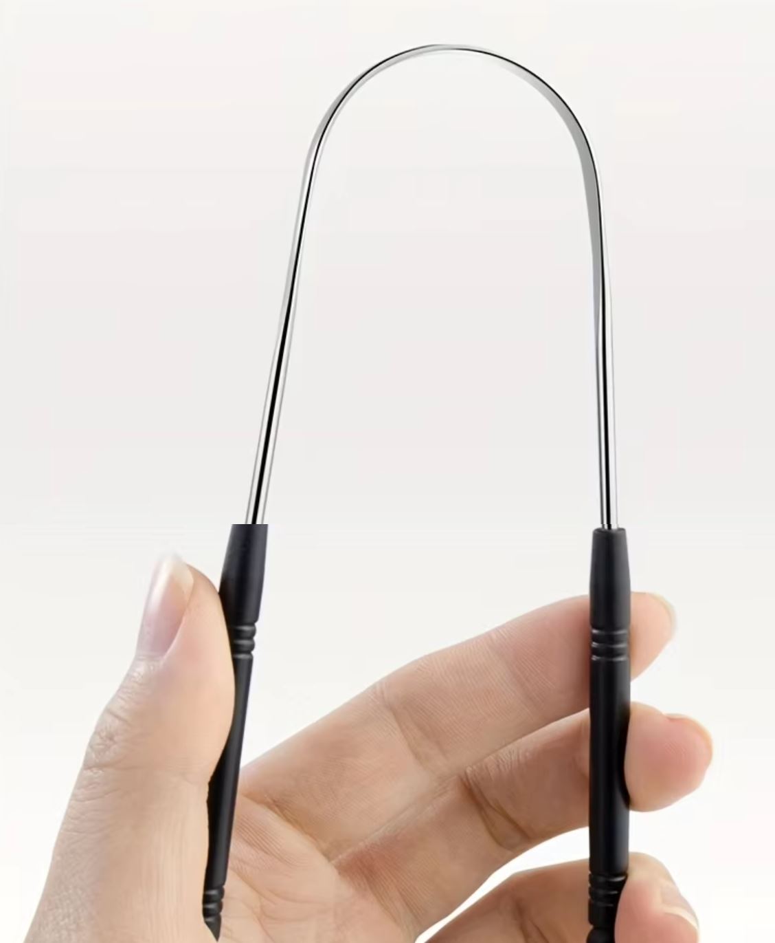 Gambar produk Uung Pembersih Lidah Bau Mulut Tongue Scraper Stainless Steel - INU149