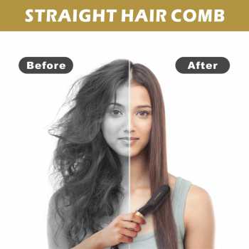 Gambar produk SHIZA Catokan Sisir Jenggot Pelurus Rambut Straightening Styling Comb - AO-030