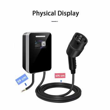 Gambar produk NBPower Charger Mobil Listrik EV Card Bluetooth APP Type 2 Female 16A 11kW 3 Phase - FN-43