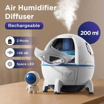 SONONIA Air Humidifier Mini Ultrasonic Diffuser Space Capsule 200ml - MJ046
