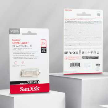 Gambar produk SanDisk Ultra Luxe Flashdisk USB Type C 3.2 Gen 1 512GB - SDCZ75
