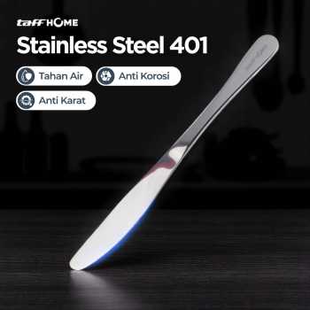 Gambar produk TaffHOME Pisau Makan Gerigi Stainless Steel 401 Dinner Knife 23x2cm - 401SS