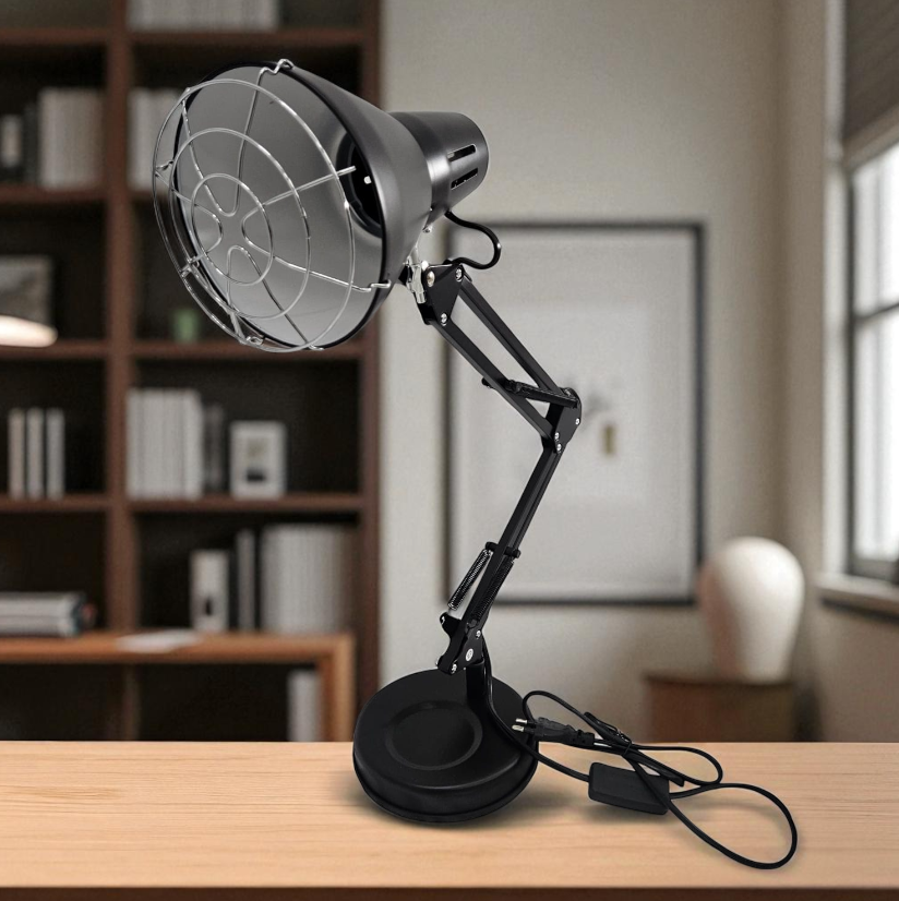 Gambar produk FRMN Dudukan Lampu Terapi Infrared Physiotherapy Long Arm E27 150W - F-150