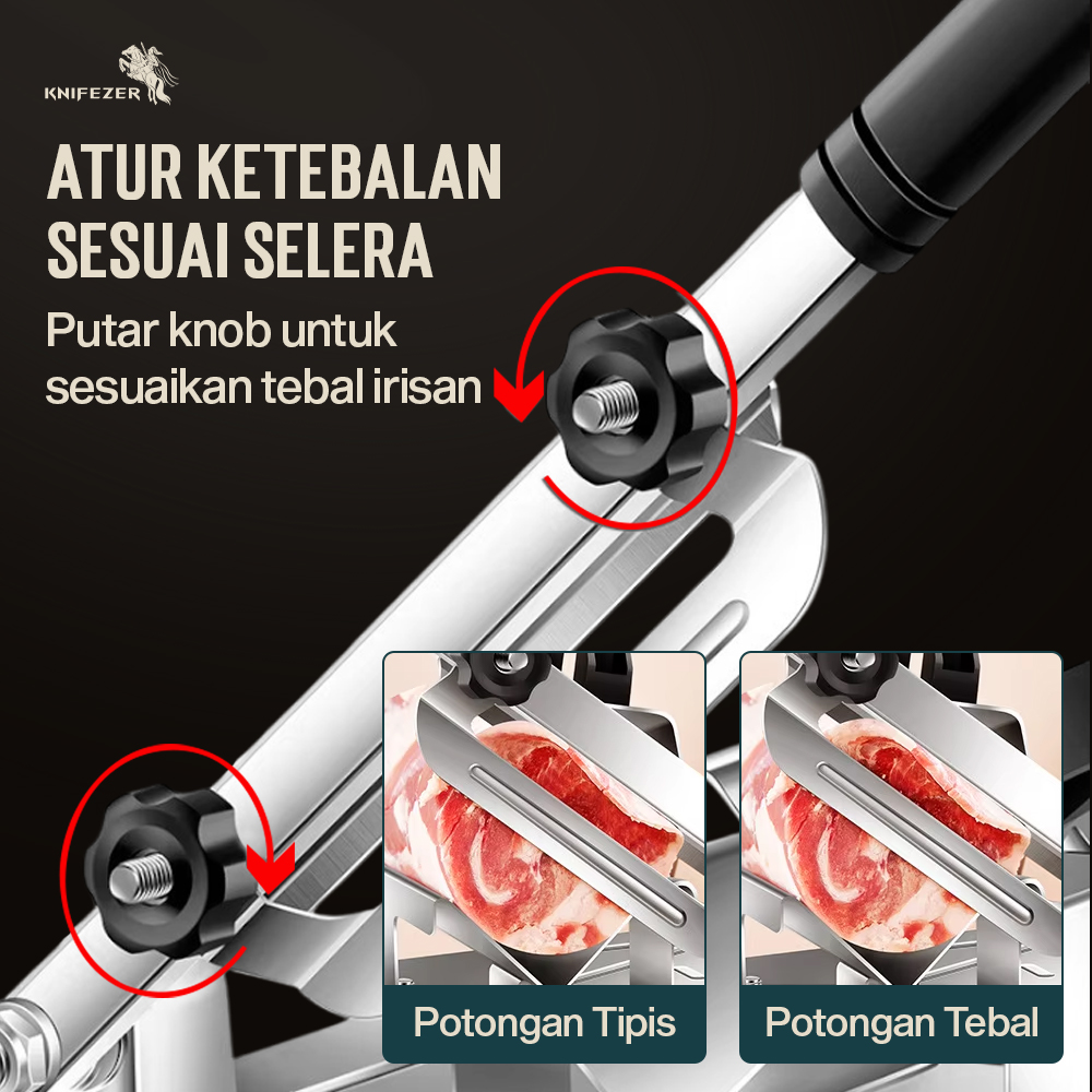 Gambar produk KNIFEZER Alat Slice Daging Meat Lamb Cutter Machine - SKP229