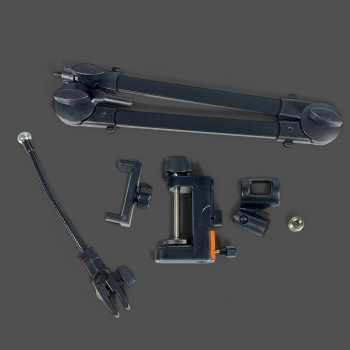 Gambar produk TaffSTUDIO Stand Holder Mikrofon Boom Arm Lazypod with Phone Holder - AK-V7