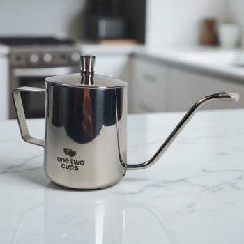 Gambar produk One Two Cups Teko Kopi Leher Angsa Gooseneck Pour Over Drip Kettle 350ml - A052