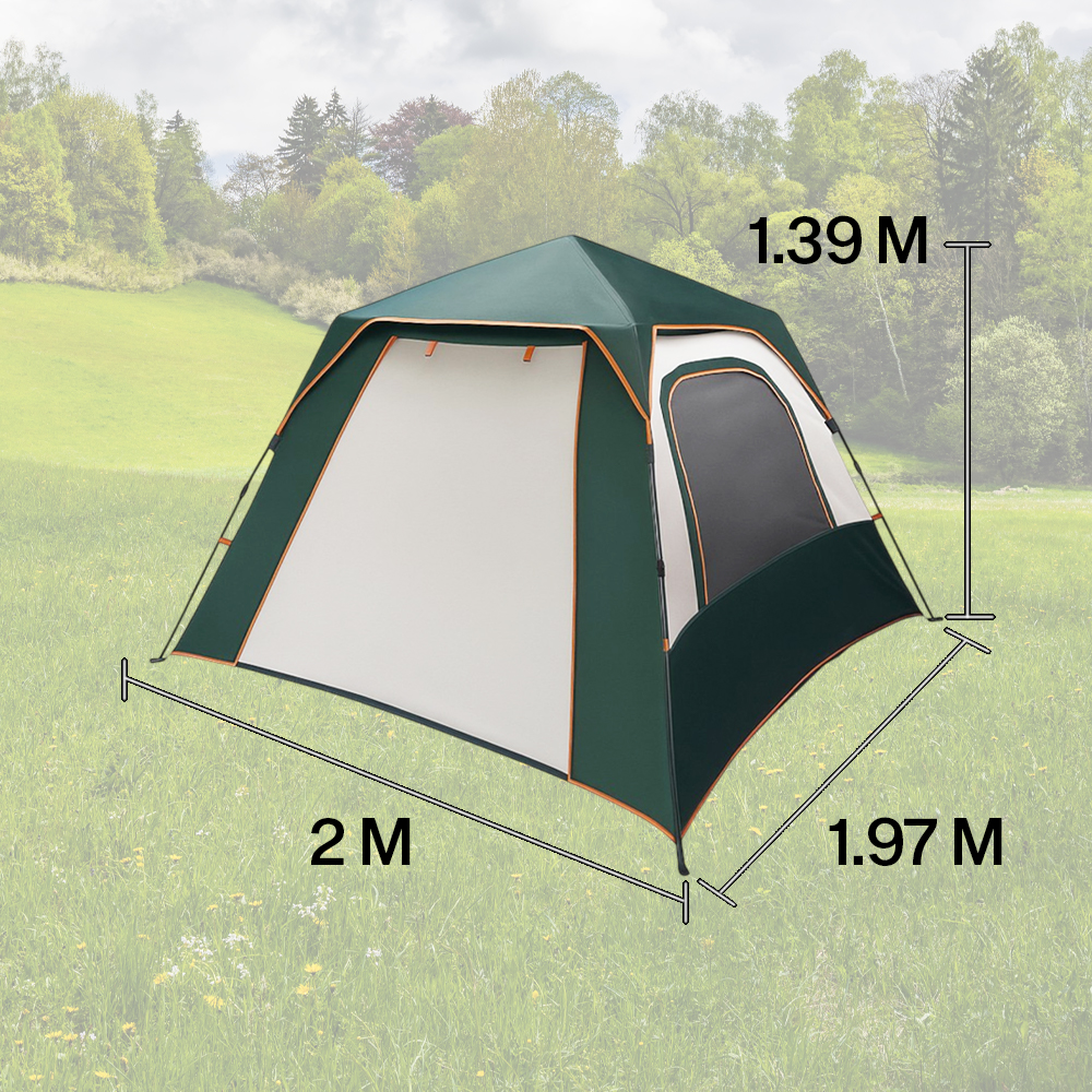 Gambar produk YTZP Tenda Camping Lipat Otomatis 3-4 Orang Single Layer Waterproof - TH-34