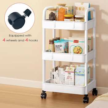 Gambar produk SEVENTYTWO Rak Susun Penyimpanan Organizer Storage Rack Tray 3 Layer - SV272