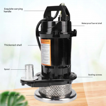 Gambar produk Merion Pompa Air Submersible Water Pump Stainless Steel 220V 370W - QDX3