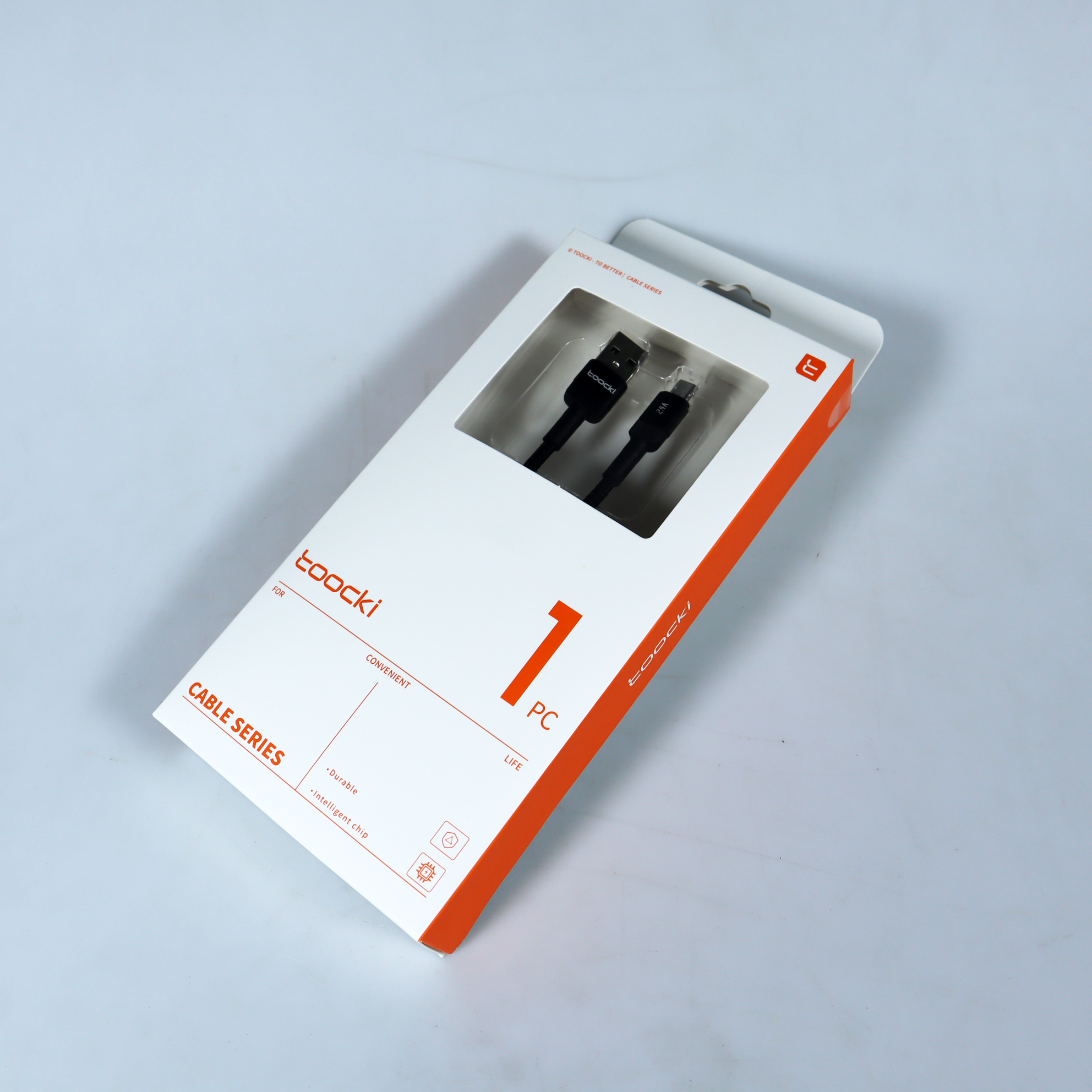 Gambar produk Toocki Kabel Data USB A to Micro USB Fast Charging Braided 2.4A 12W 3M - TXCM-HY