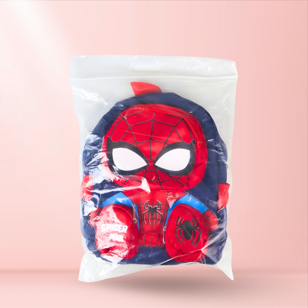 Gambar produk Zihui Tas Ransel Anak Sekolah Backpack Karakter Superhero SpiderMan 3D - 6388