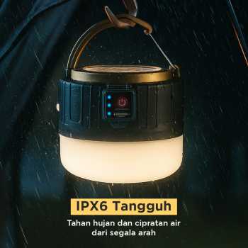 Gambar produk Yifanao Lampu LED Camping Light Solar Panel Waterproof Cool White 280W - G13