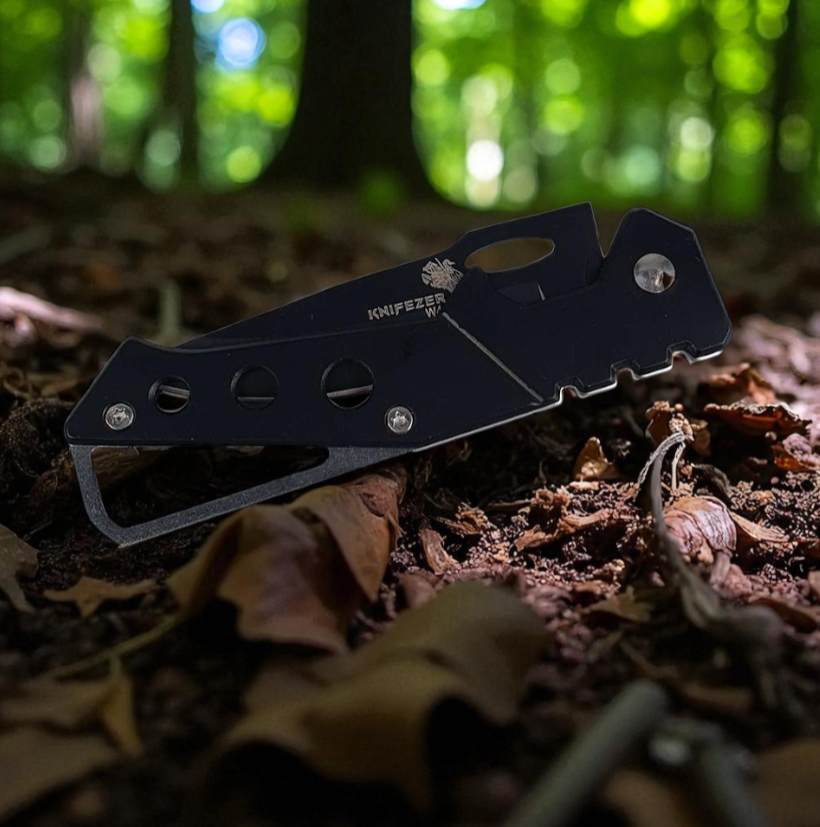 Gambar produk KNIFEZER Pisau Saku Lipat Mini Serbaguna Portable Knife Survival - W46