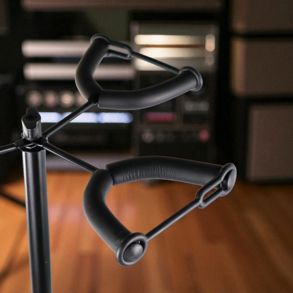 Gambar produk TaffSTUDIO Stand Gitar Folding 3 Dock Adjustable Besi - HK434