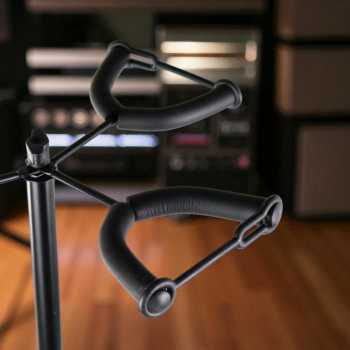 Gambar produk TaffSTUDIO Stand Gitar Folding 3 Dock Adjustable Besi - HK434
