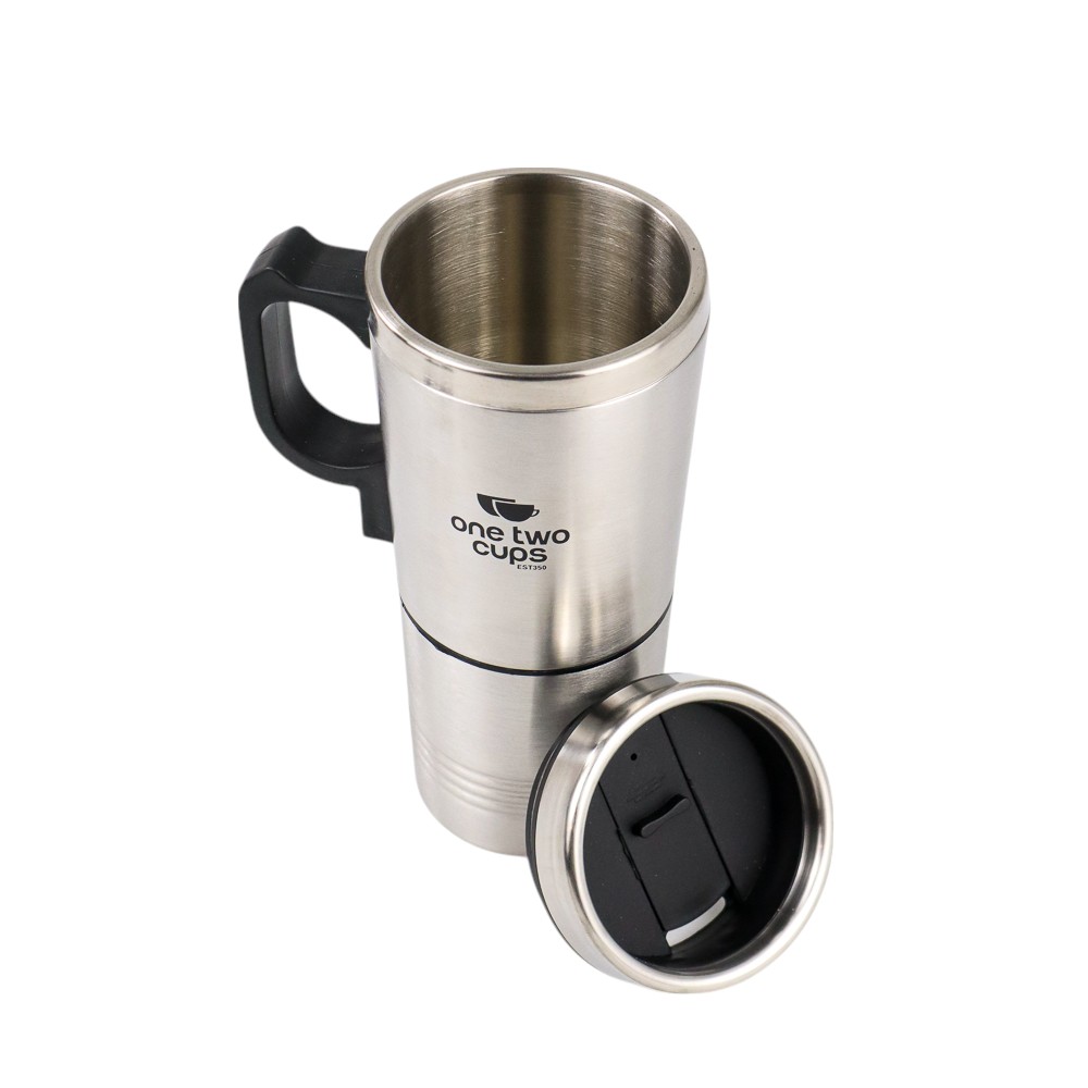Gambar produk One Two Cups Cangkir Pemanas Air Elektrik Mobil Travel Mug 350ml 150ml - EST350
