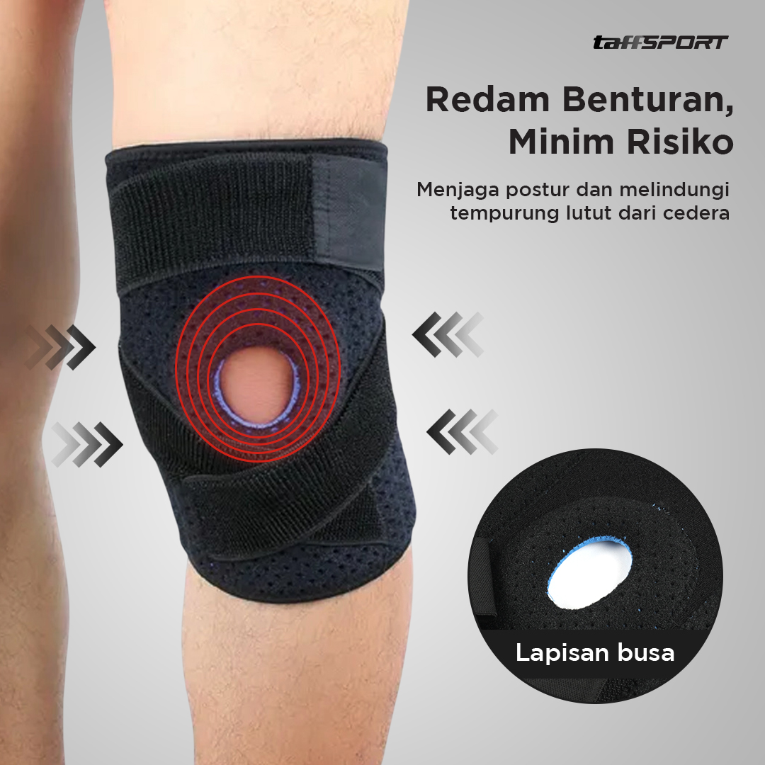 Gambar produk TaffSPORT Pelindung Lutut Olahraga Knee Support Fitness